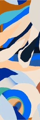 Papier peint abstrait vibrant, XXL, tendance