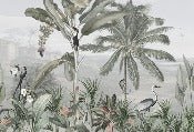 Papier peint mirage tropical, XXL, tendance