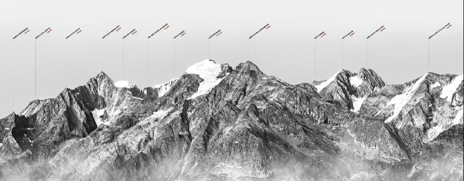 Papier peint montagne dôme Alpin, XXL, tendance