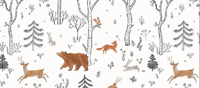 Papier peint enfant esprit de la forêt, XXL, tendance