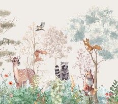 Papier peint chambre enfant nature magique beige, XXL, tendance