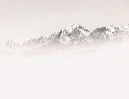 Papier peint matin brumeux Mont Blanc