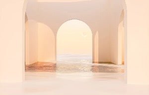 Papier peint panoramique design sunset arch