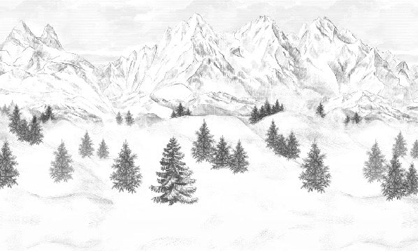 Papier peint Aiguilles d'Arves, XXL, tendance