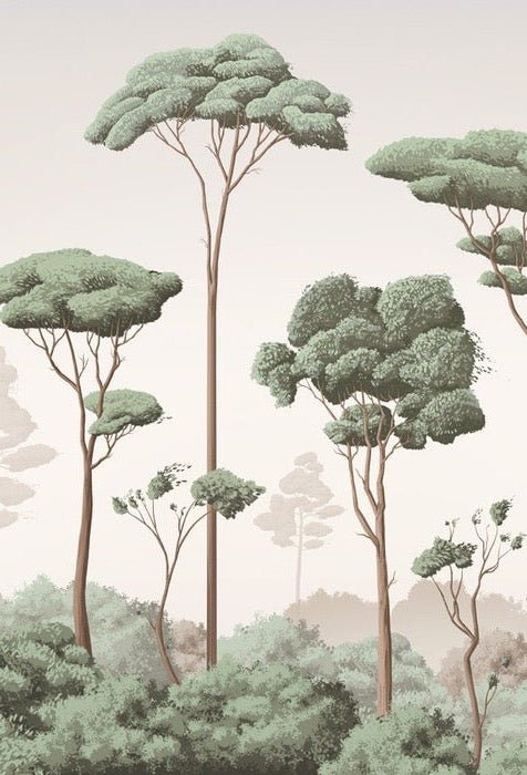 Papier peint brise légère pinède, XXL, tendance