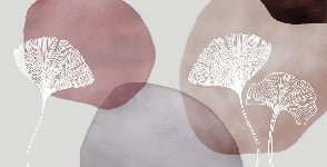 Papier peint panoramique abstrait pourpre, XXL, tendance