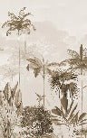 Papier peint panoramique jungle eden sépia