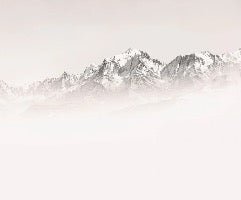 Papier peint matin brumeux Mont Blanc