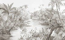 Papier peint panoramique jungle pittoresque
