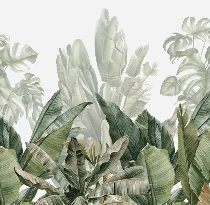 Papier peint panoramique bananier vert, XXL, tendance