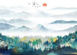 Papier peint Mountain & Scandinave