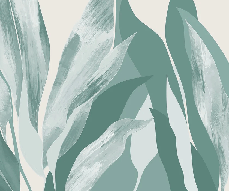 Papier peint panoramique étoffe florale vert d'eau