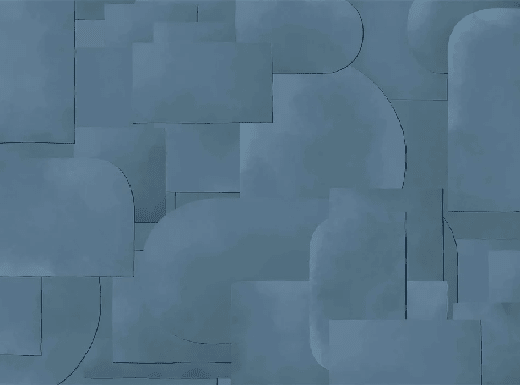 Papier peint panoramique découpé bleu - Muralconcept
