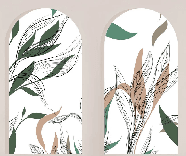 Papier peint flore architecturale - Muralconcept