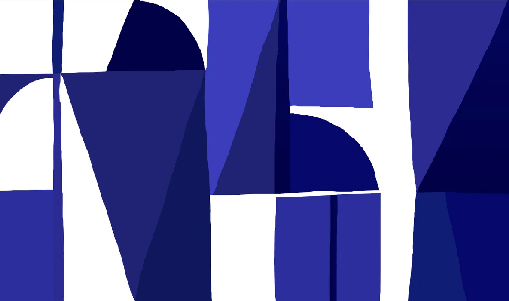 Papier peint Memphis style bleu - Muralconcept