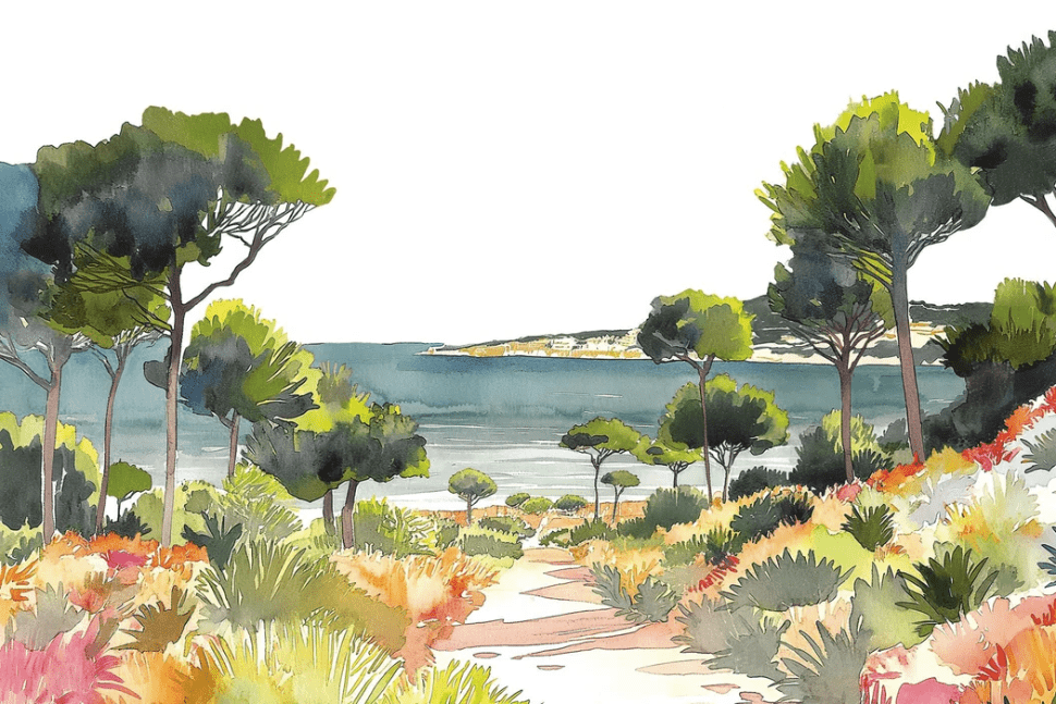 Papier peint panoramique air estival