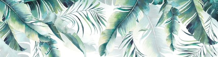 Papier peint salle de bain Jungle & Scandinave style - Muralconcept