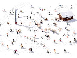 Papier peint panoramique après ski