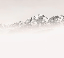 Papier peint matin brumeux Mont Blanc - Muralconcept
