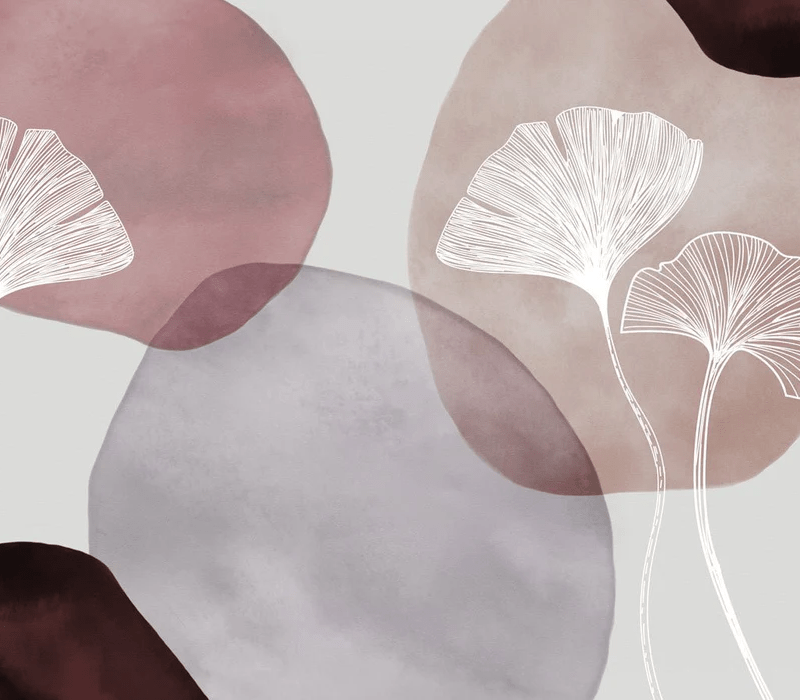 Papier peint panoramique abstrait pourpre