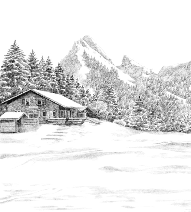 Papier peint montagne Suisse - Dent d'Oche - Muralconcept