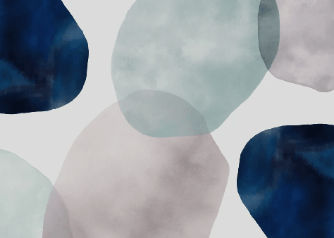Papier peint cercle abstrait watercolor - Muralconcept