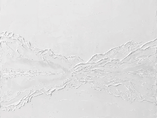 Papier peint abstrait lac Annecy - Cloud dancer - Muralconcept