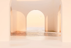 Papier peint panoramique design sunset arch