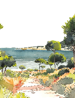 Papier peint panoramique air estival