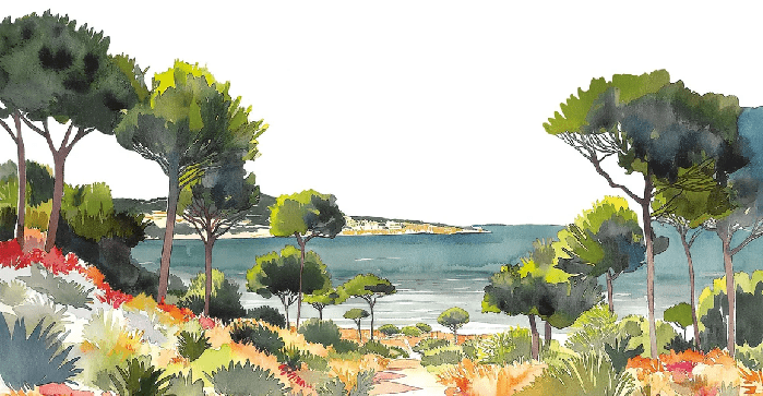 Papier peint panoramique air estival