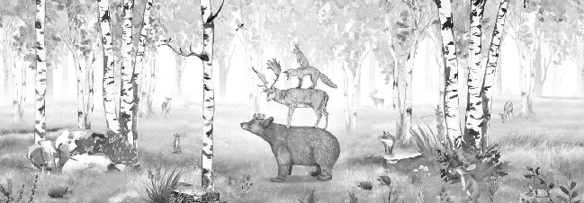 Papier peint roi de la forêt - Muralconcept