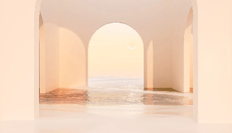 Papier peint panoramique design sunset arch