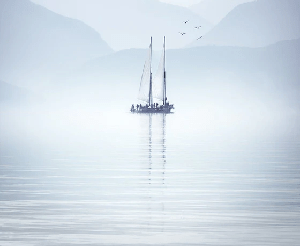 Papier peint lac Annecy navigation