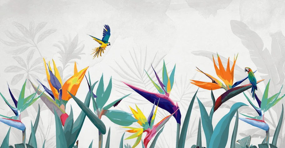 Papier peint panoramique exotique balata