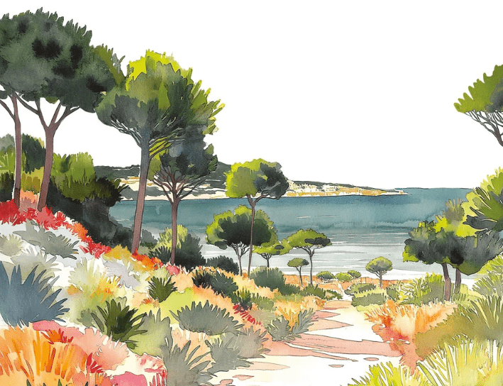 Papier peint panoramique air estival