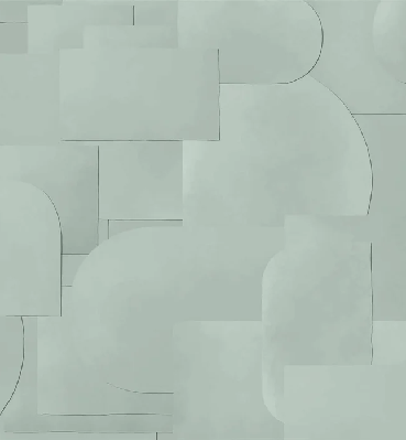 Papier peint panoramique découpé vert, XXL, tendance