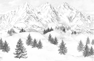 Papier peint montagne sommets de Chamonix