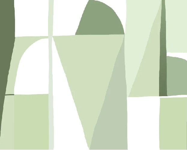 Papier peint Memphis style vert