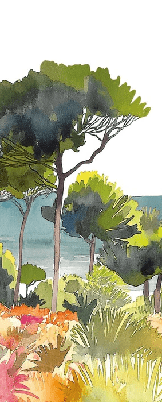 Papier peint panoramique air estival, XXL, tendance