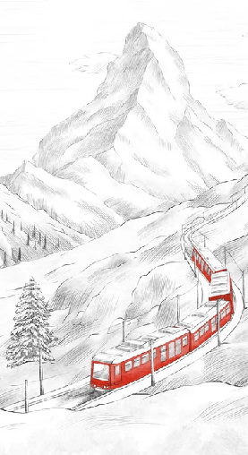 Papier peint panoramique Mont Cervin - Muralconcept