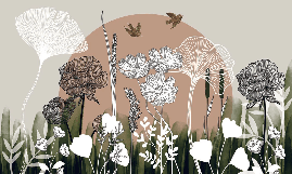 Papier peint panoramique illustration florale - Muralconcept