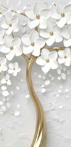 Papier peint toilette tree 3D - Muralconcept