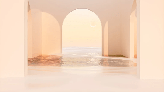 Papier peint panoramique design sunset arch