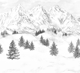 Papier peint montagne sommets de Chamonix