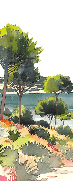 Papier peint panoramique air estival