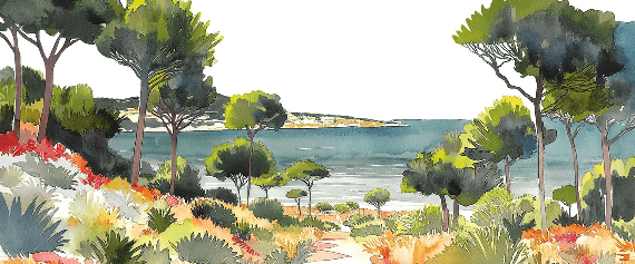 Papier peint panoramique air estival