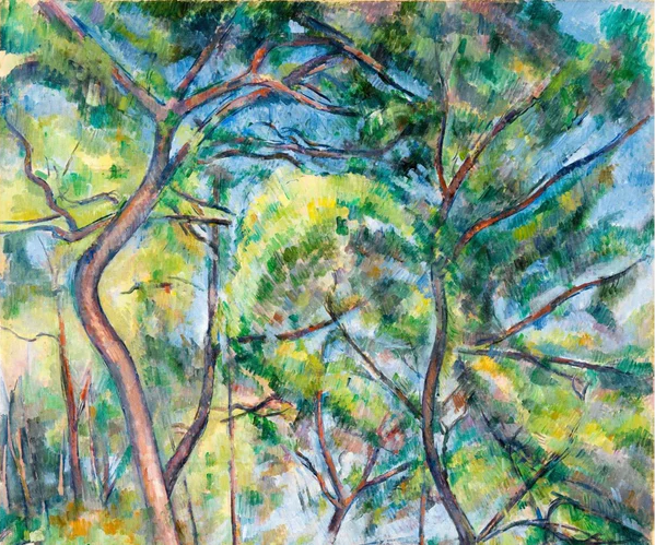 Papier peint forêt de pins - Paul Cézanne - Muralconcept