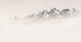 Papier peint Mont Blanc dans la brume sépia, XXL, tendance