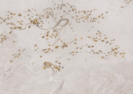 Papier peint japonisant - Brume de pins, XXL, tendance