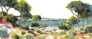 Papier peint panoramique air estival